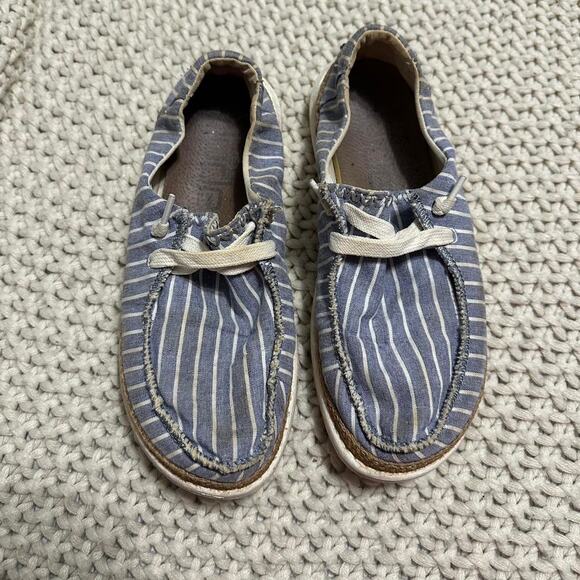 Heydude navy and white striped - Picture 1 of 6